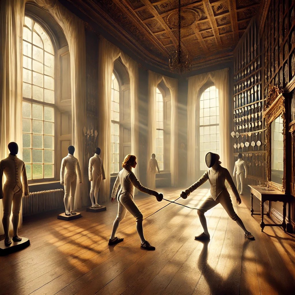 The fencing room